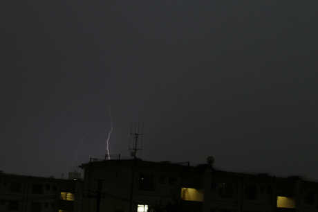 久しぶりの雷雨